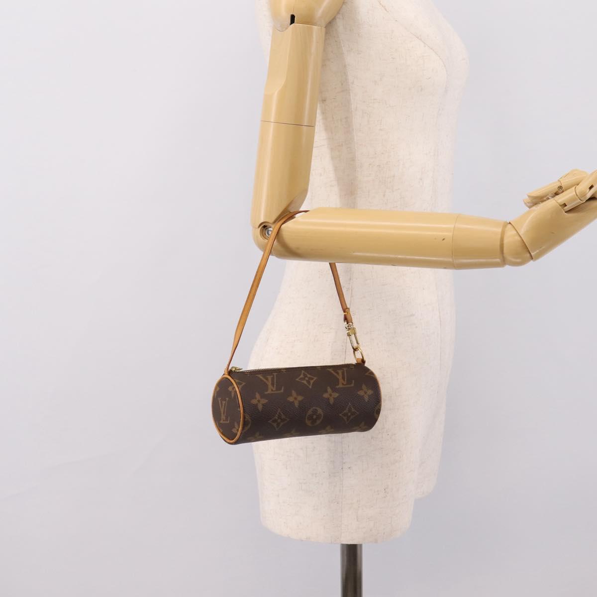LOUIS VUITTON Monogram Papillon Pouch Pouch LV Auth 201261A