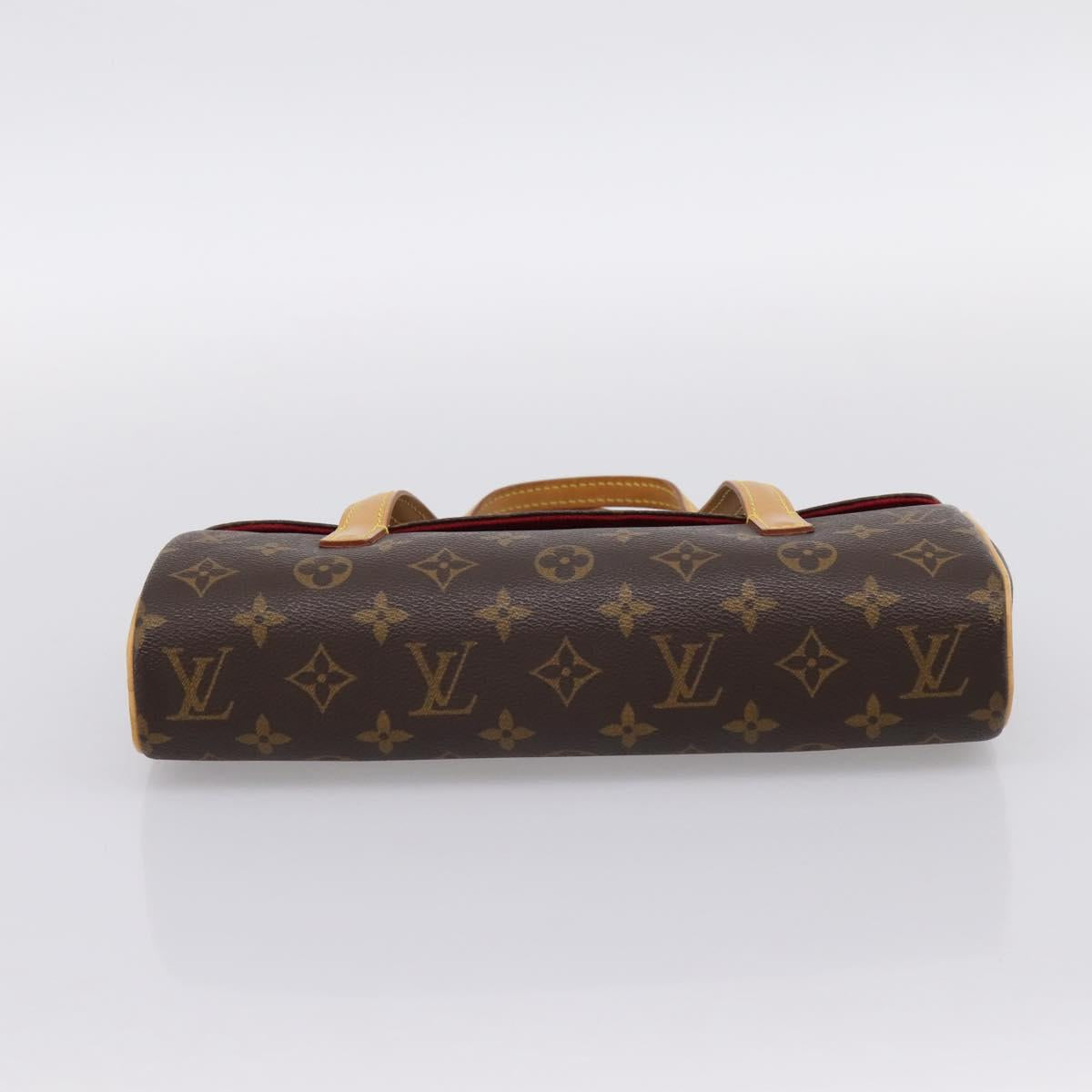 LOUIS VUITTON Monogram Sonatine Hand Bag M51902 LV Auth 201268V