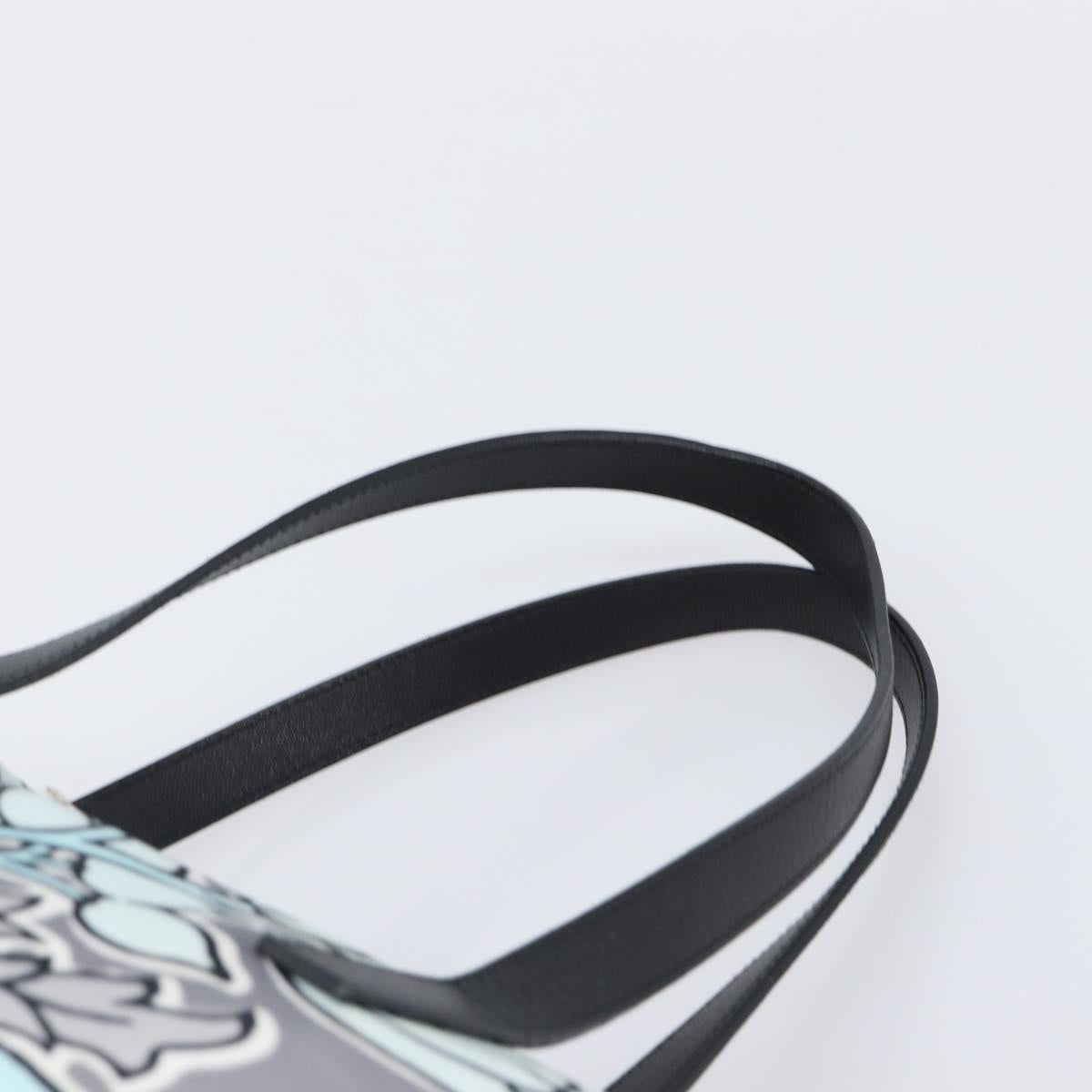 PRADA Tote Bag Nylon 2way Light Blue Silver Auth 201271A