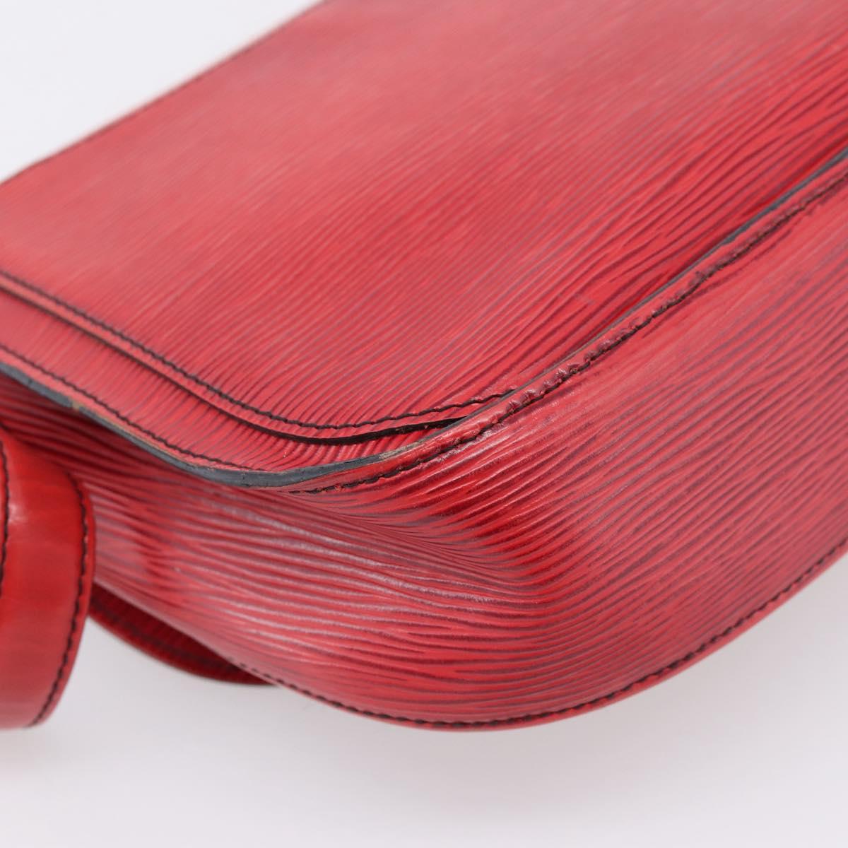LOUIS VUITTON Epi Saint Cloud GM Shoulder Bag Red M52197 LV Auth 201273