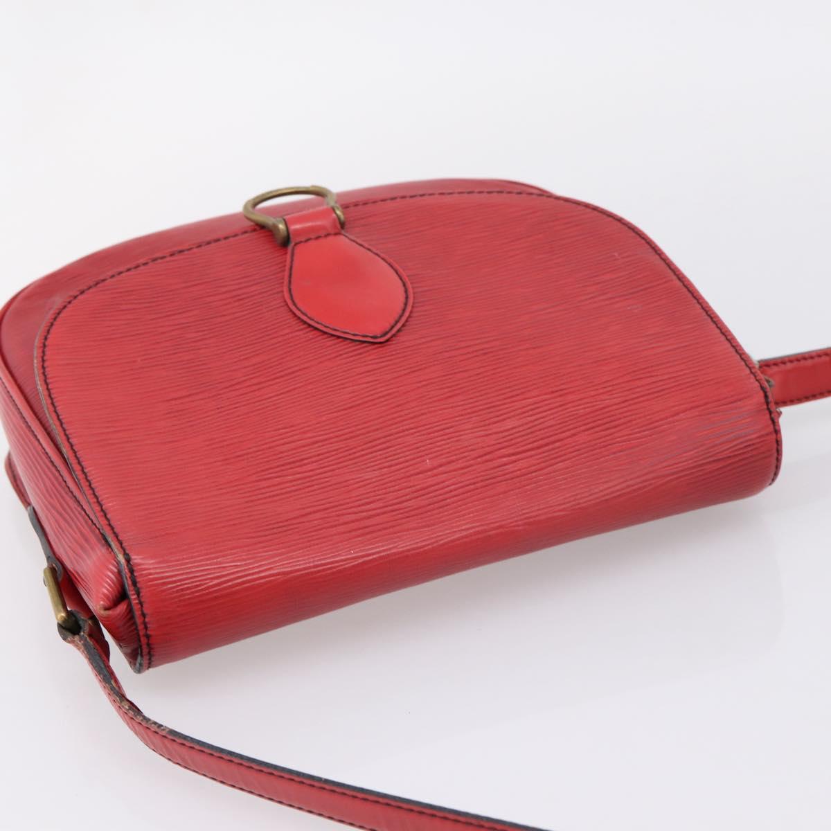 LOUIS VUITTON Epi Saint Cloud GM Shoulder Bag Red M52197 LV Auth 201273