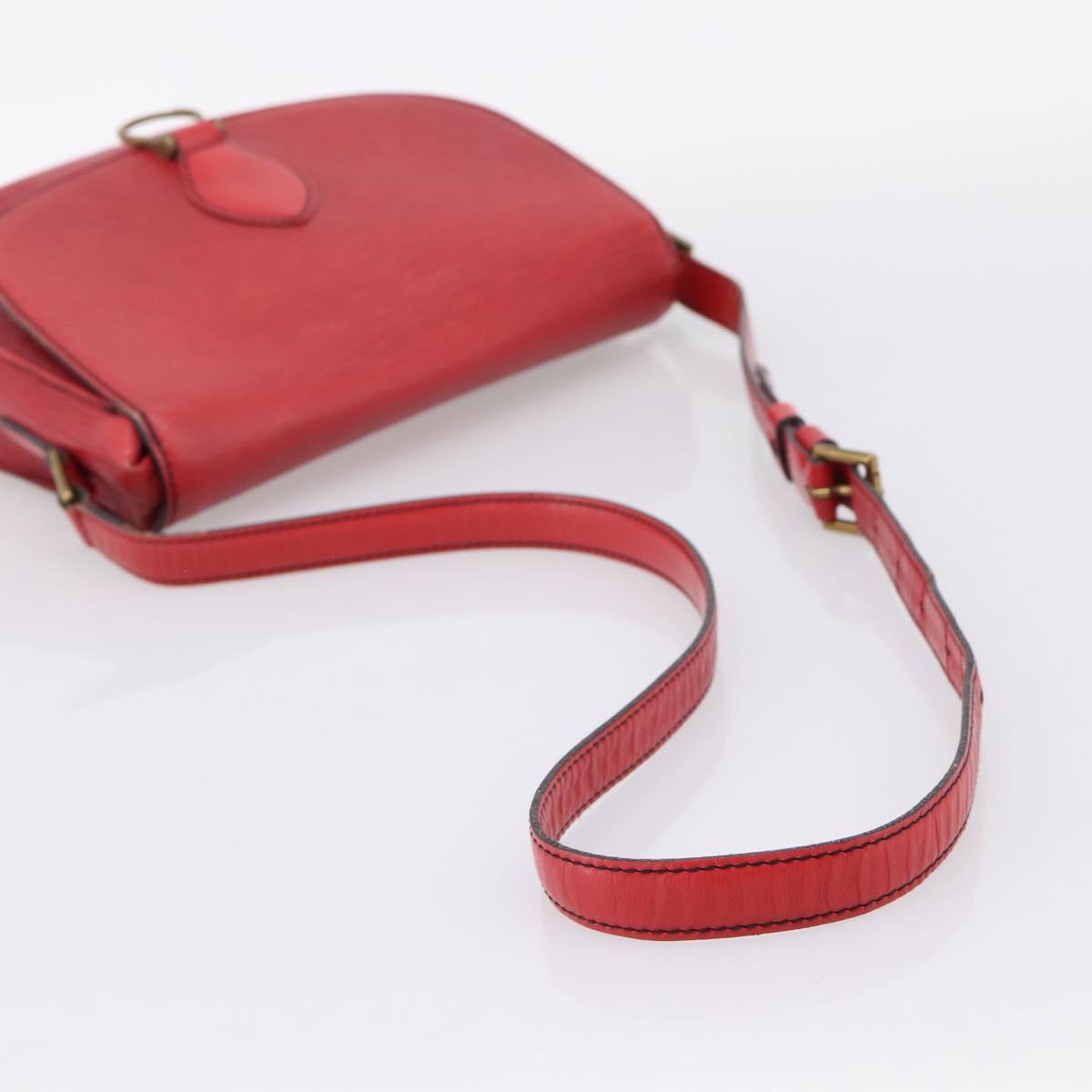 LOUIS VUITTON Epi Saint Cloud GM Shoulder Bag Red M52197 LV Auth 201273