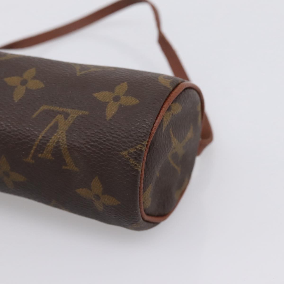 LOUIS VUITTON Monogram Papillon Pouch LV Auth 201276