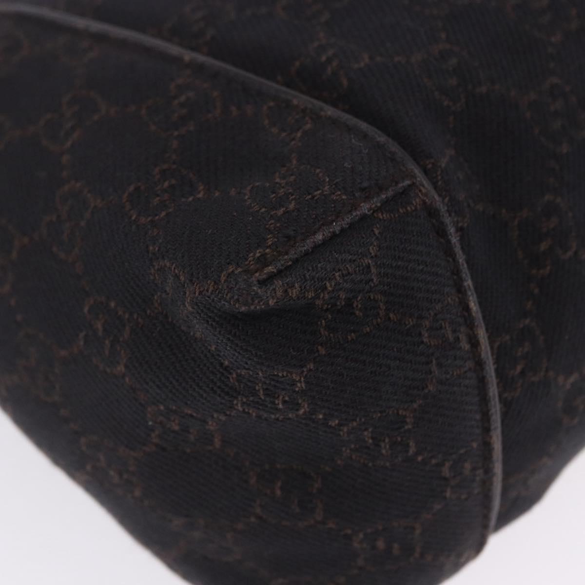 GUCCI GG Canvas Shoulder Bag Black 101333 Auth 201278A