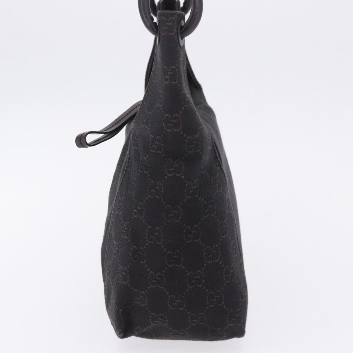 GUCCI GG Canvas Shoulder Bag Black 101333 Auth 201278A