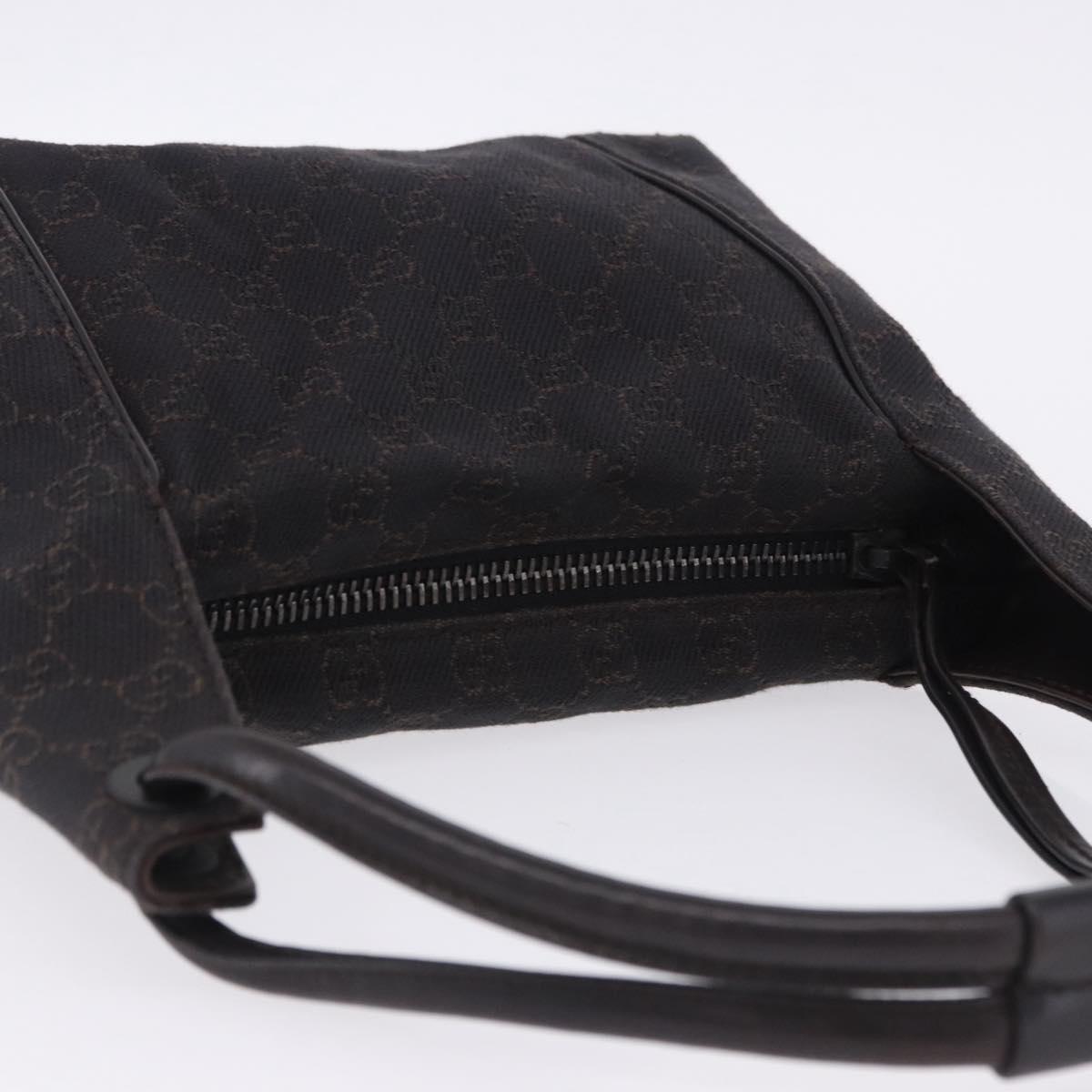 GUCCI GG Canvas Shoulder Bag Black 101333 Auth 201278A
