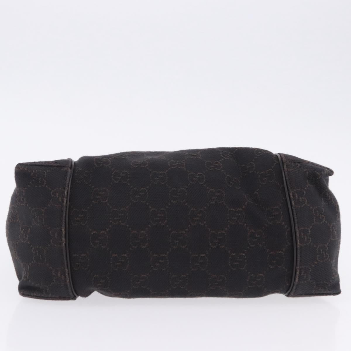 GUCCI GG Canvas Shoulder Bag Black 101333 Auth 201278A