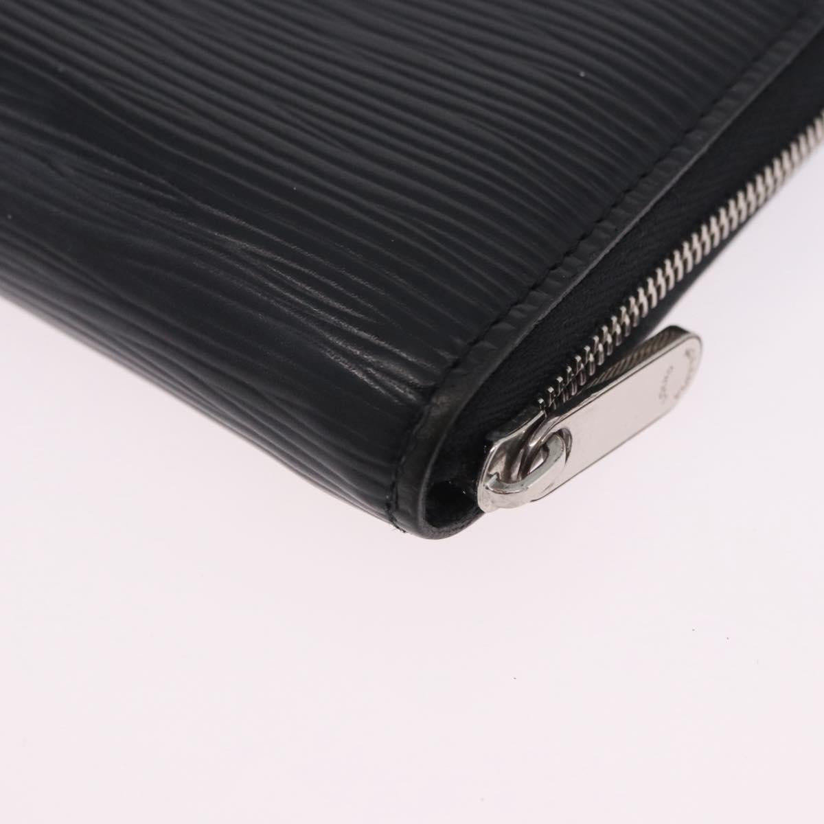 LOUIS VUITTON Epi Zippy Coin Purse Black M60152 LV Auth 201282A