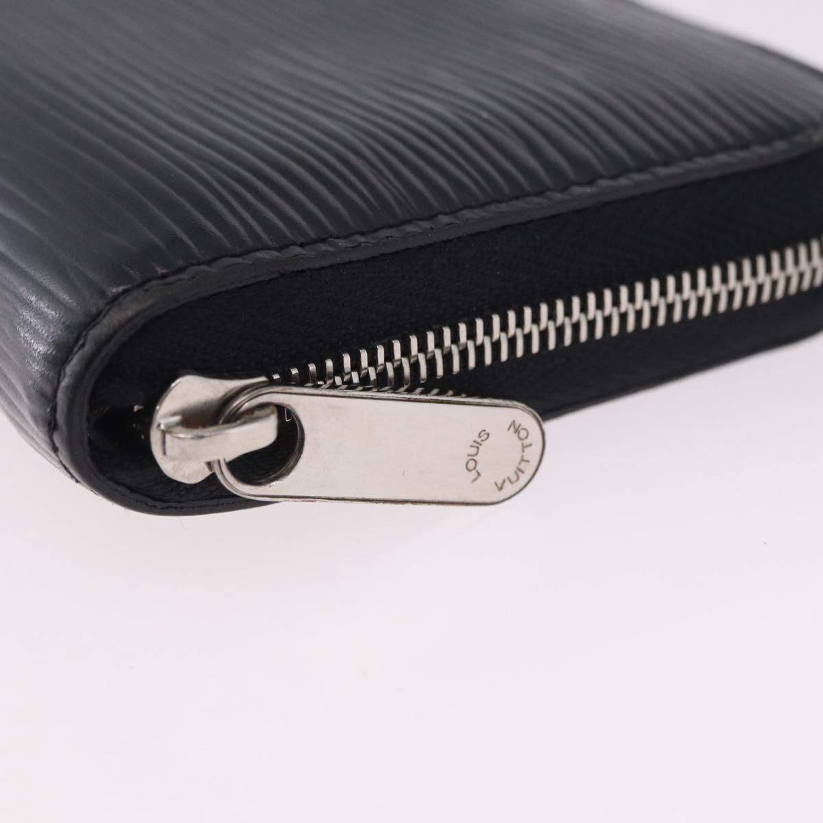 LOUIS VUITTON Epi Zippy Coin Purse Black M60152 LV Auth 201282A