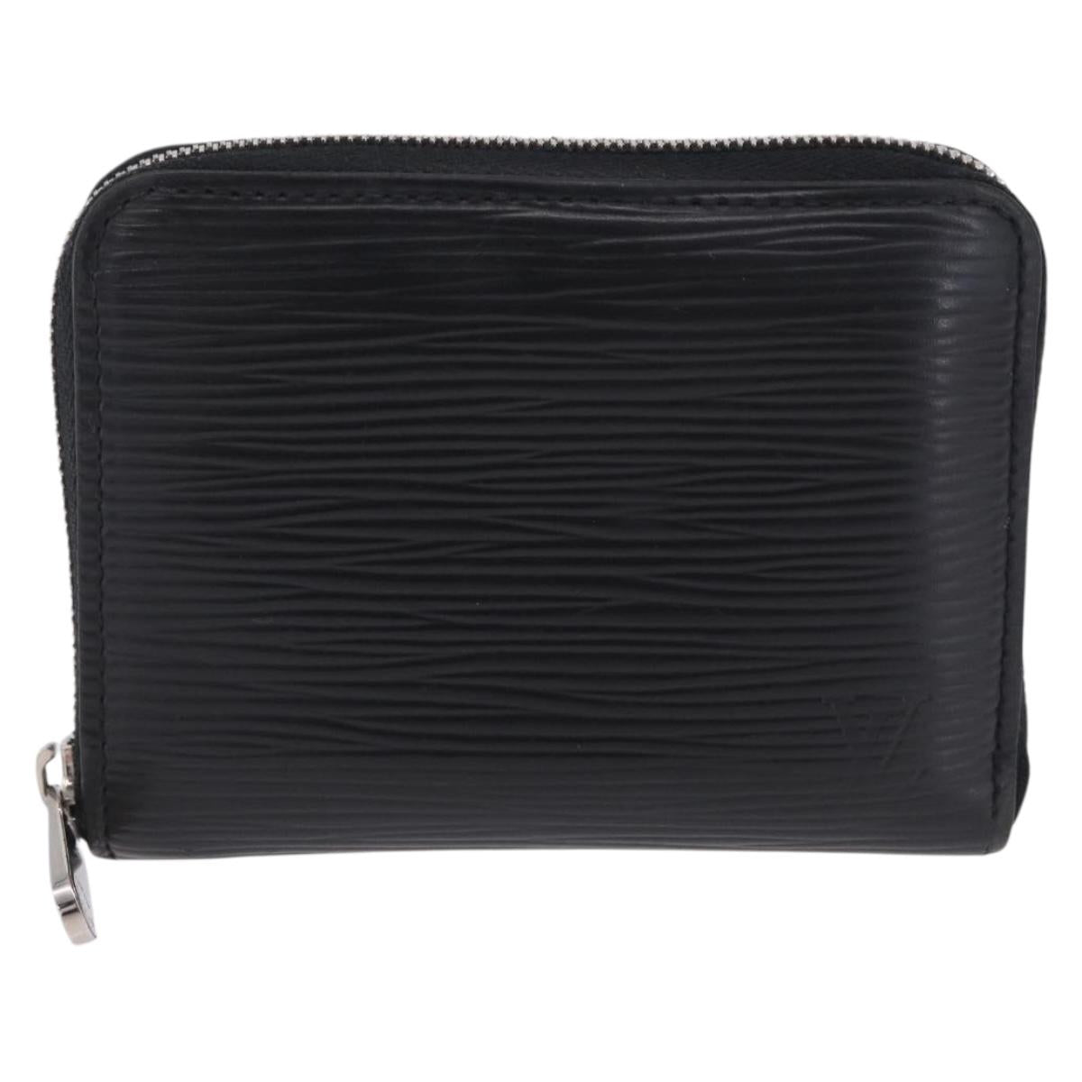 LOUIS VUITTON Epi Zippy Coin Purse Black M60152 LV Auth 201282A