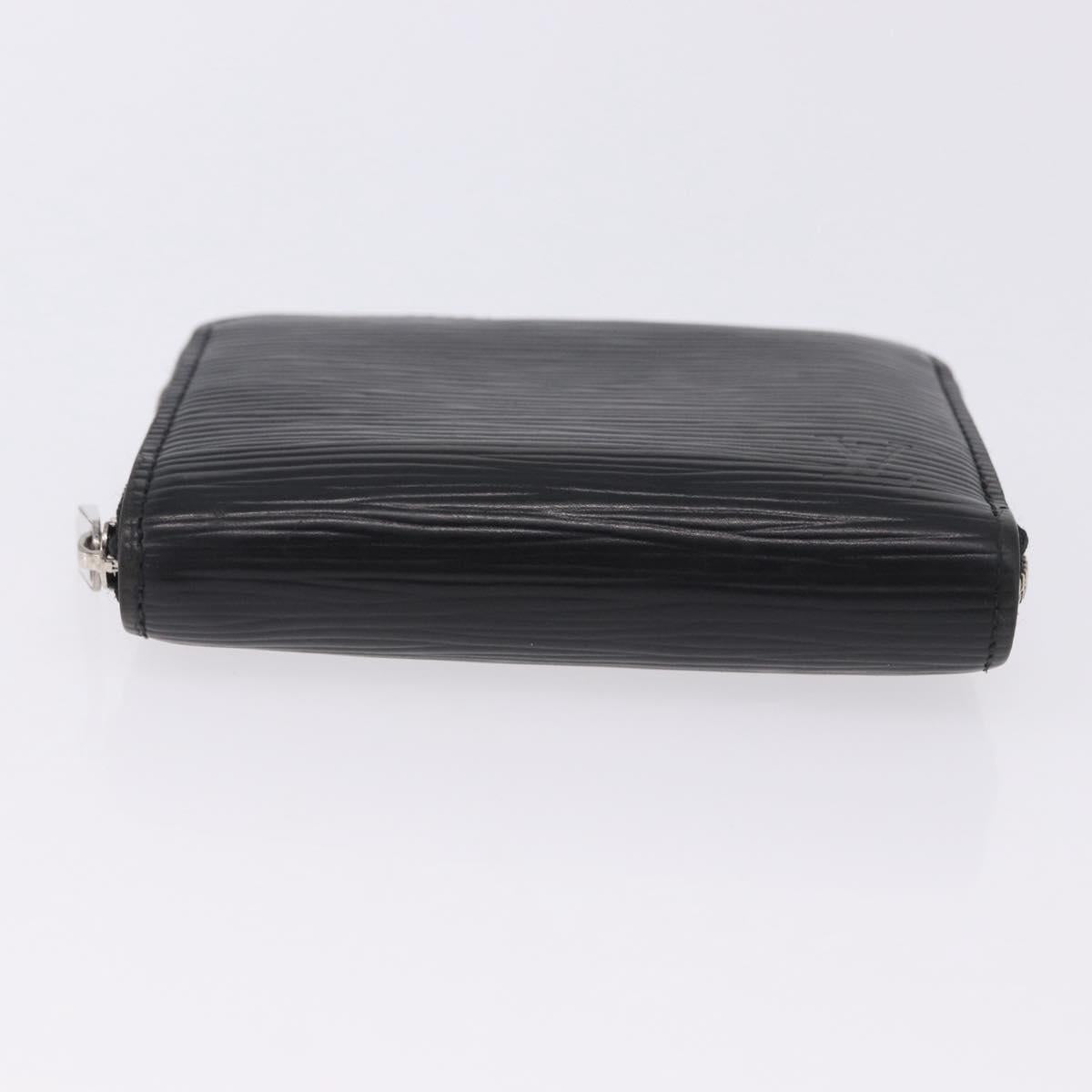 LOUIS VUITTON Epi Zippy Coin Purse Black M60152 LV Auth 201282A