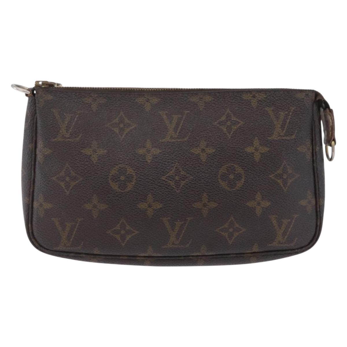 LOUIS VUITTON Monogram Pochette Accessoires Pouch M51980 LV Auth 201293