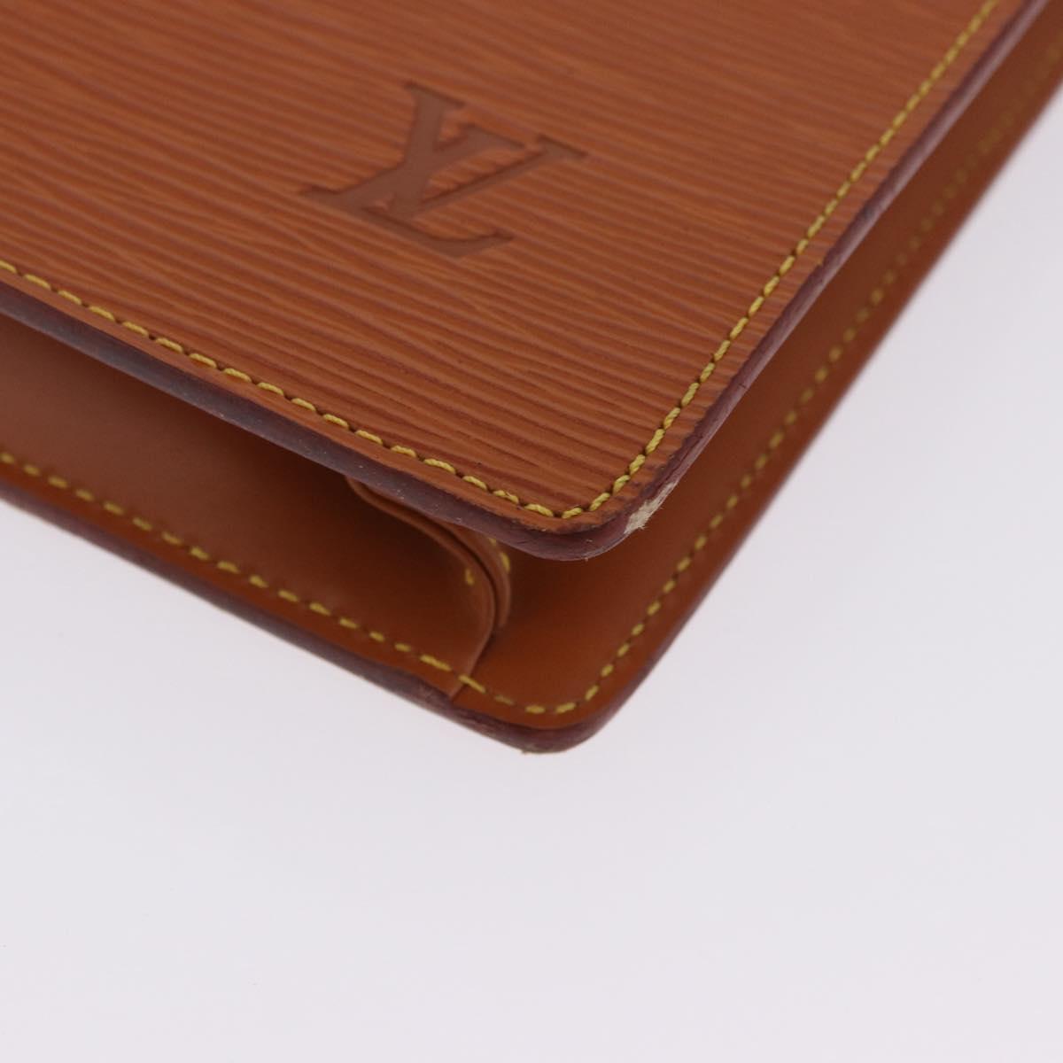 LOUIS VUITTON Epi Porte Documents Bandouliere Zipangu Gold M54468 LV Auth 201296
