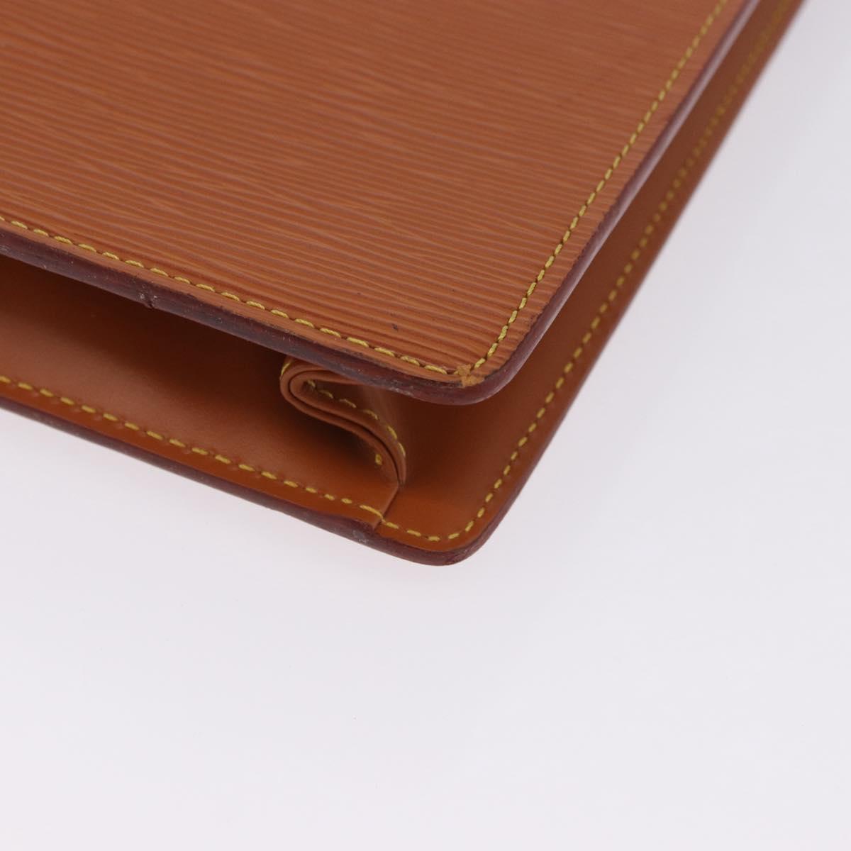 LOUIS VUITTON Epi Porte Documents Bandouliere Zipangu Gold M54468 LV Auth 201296