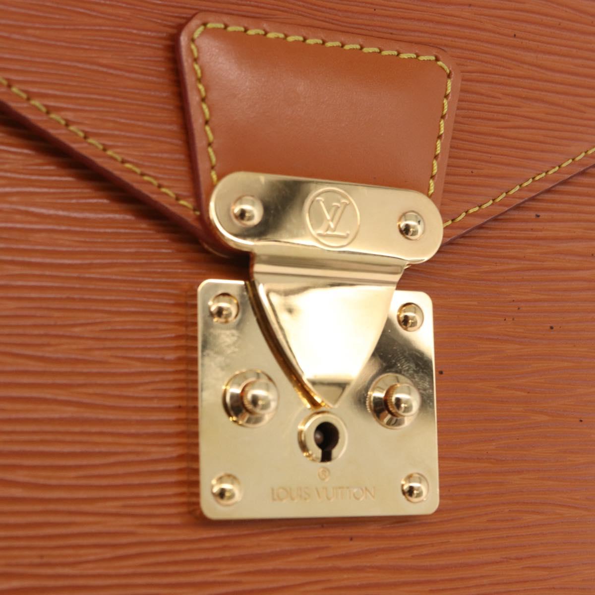 LOUIS VUITTON Epi Porte Documents Bandouliere Zipangu Gold M54468 LV Auth 201296