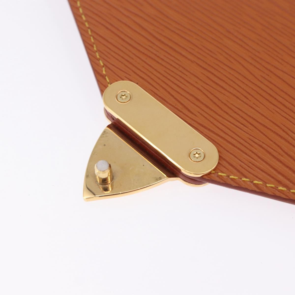 LOUIS VUITTON Epi Porte Documents Bandouliere Zipangu Gold M54468 LV Auth 201296