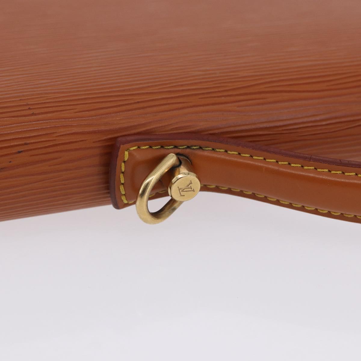 LOUIS VUITTON Epi Porte Documents Bandouliere Zipangu Gold M54468 LV Auth 201296