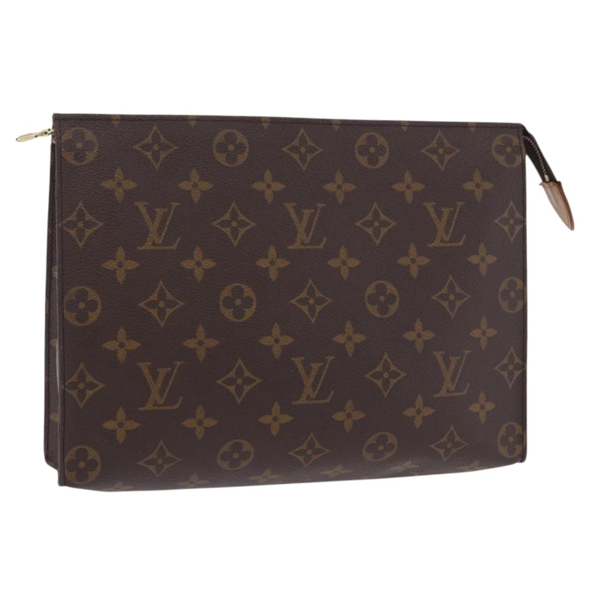 LOUIS VUITTON Monogram Poche Toilette 26 Pouch M47542 LV Auth 201299