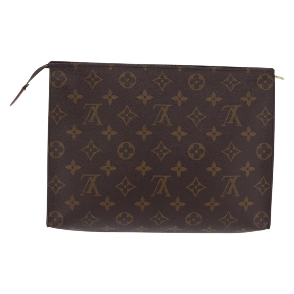 LOUIS VUITTON Monogram Poche Toilette 26 Pouch M47542 LV Auth 201299