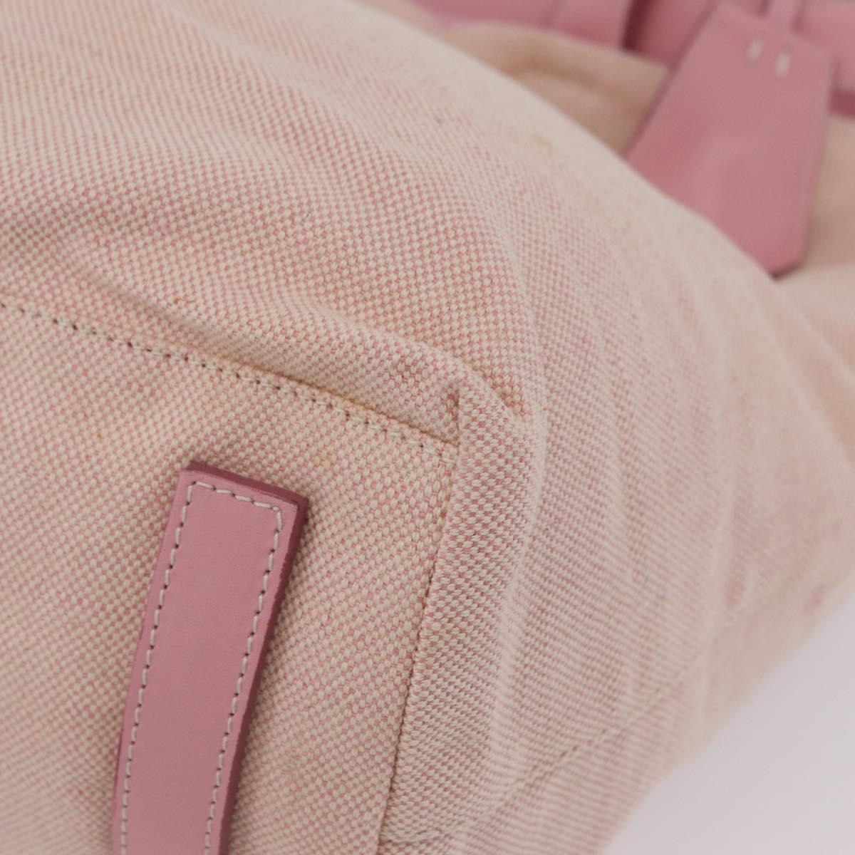 PRADA PRADA Sports Tote Bag Canvas Pink Auth 201301