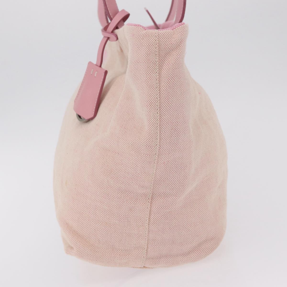 PRADA PRADA Sports Tote Bag Canvas Pink Auth 201301
