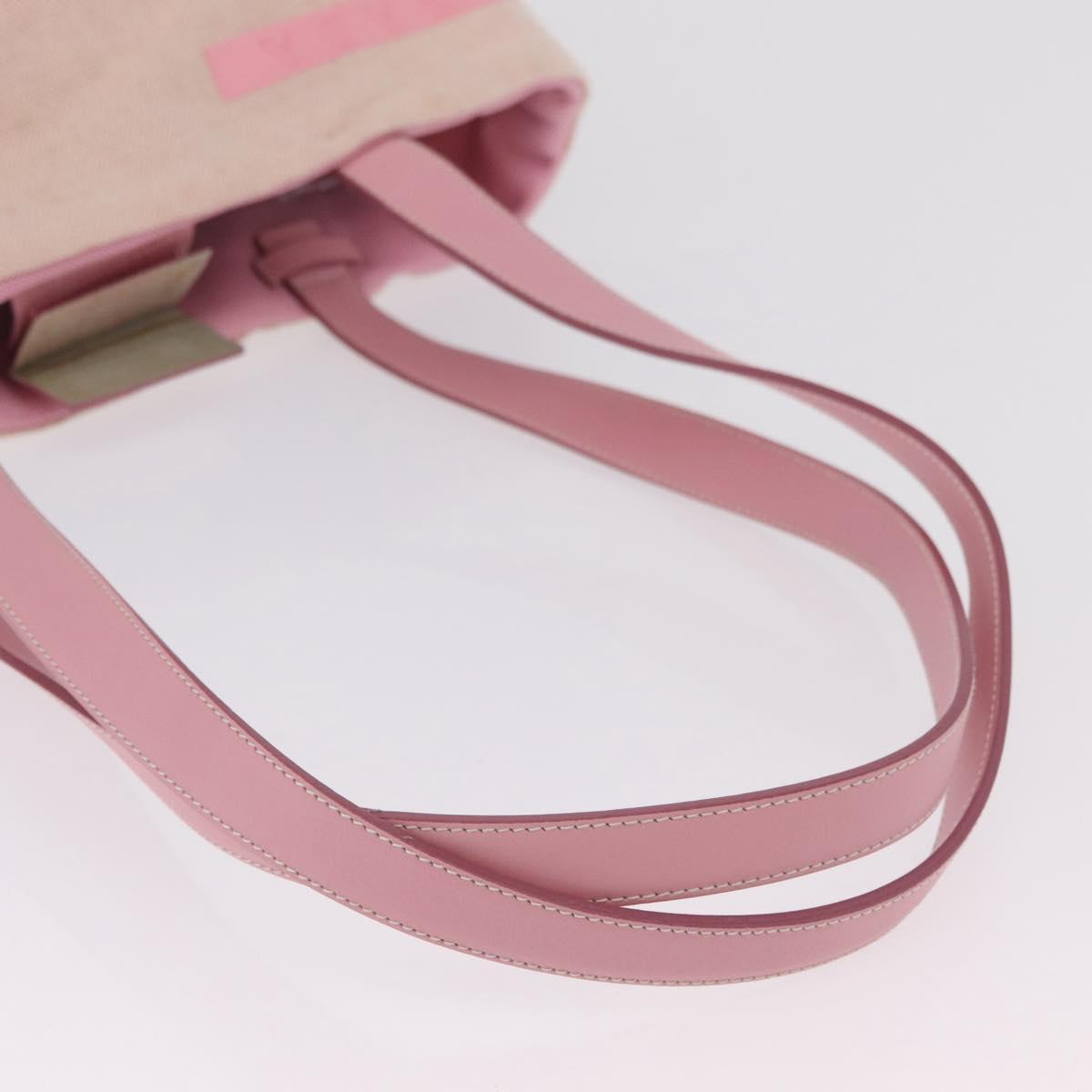PRADA PRADA Sports Tote Bag Canvas Pink Auth 201301