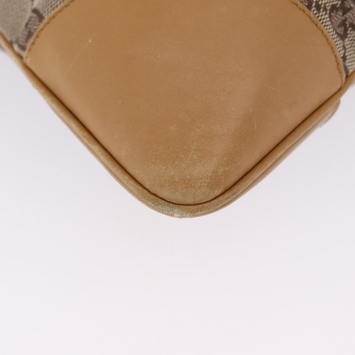 GUCCI GG Canvas Jackie Sherry Line Hand Bag Beige Gold Tone 001 4075 Auth 201304