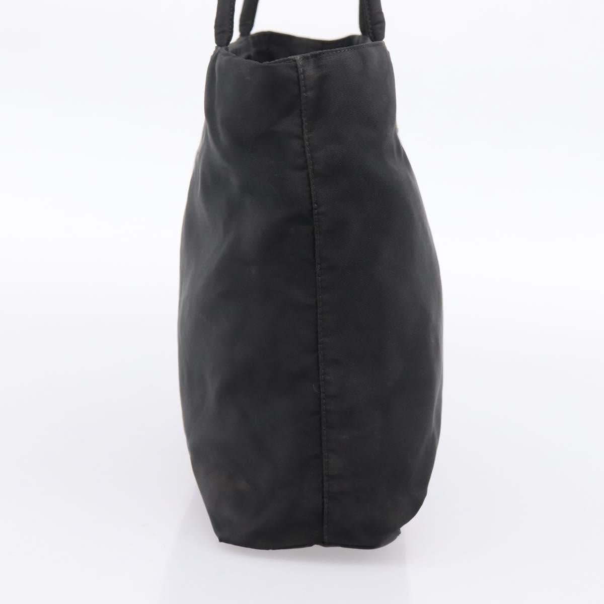 PRADA Tote Bag Nylon Black Auth 201307