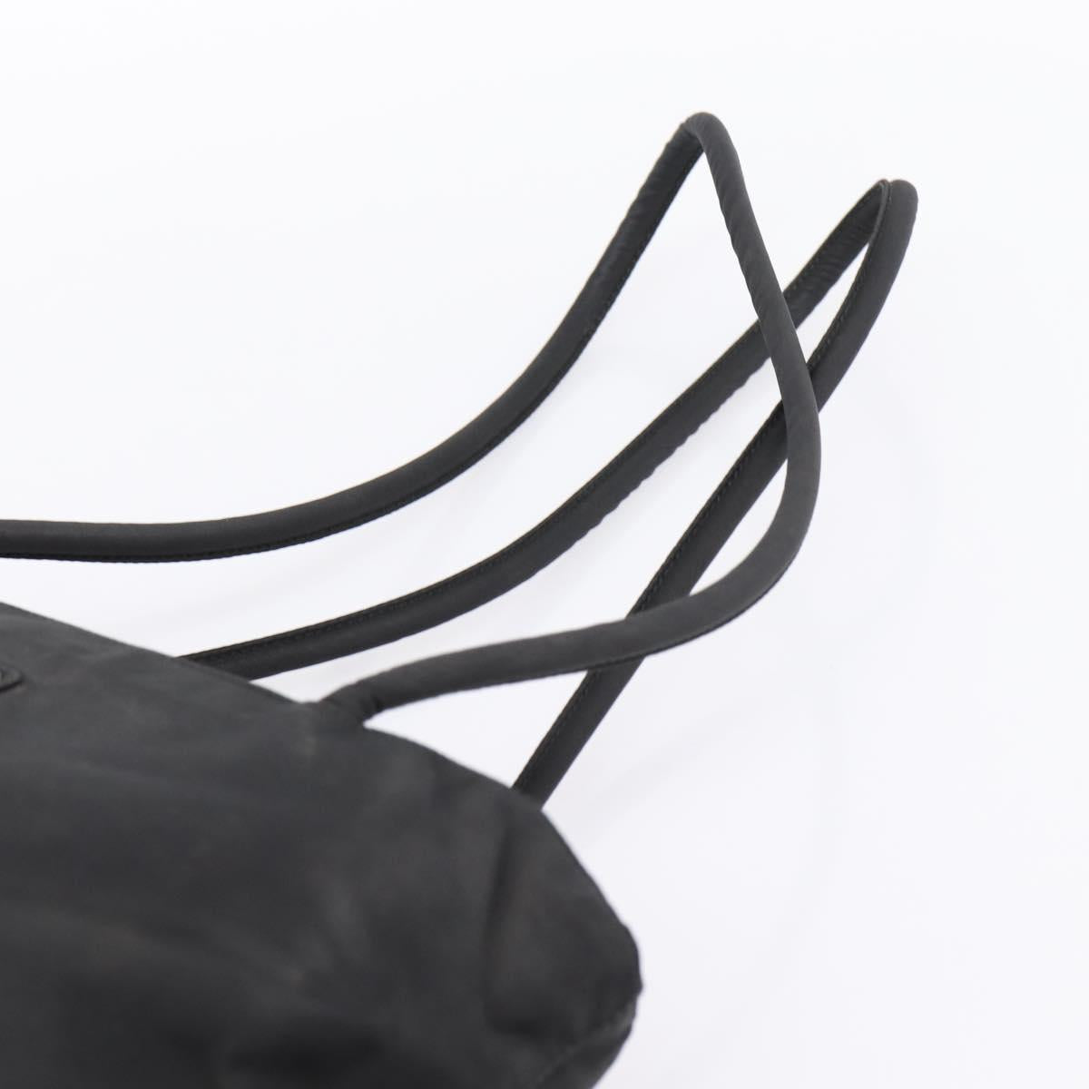 PRADA Tote Bag Nylon Black Auth 201307