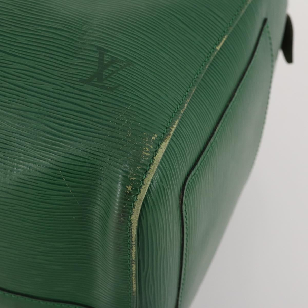 LOUIS VUITTON Epi Keepall 50 Boston Bag Green M42964 LV Auth 201319