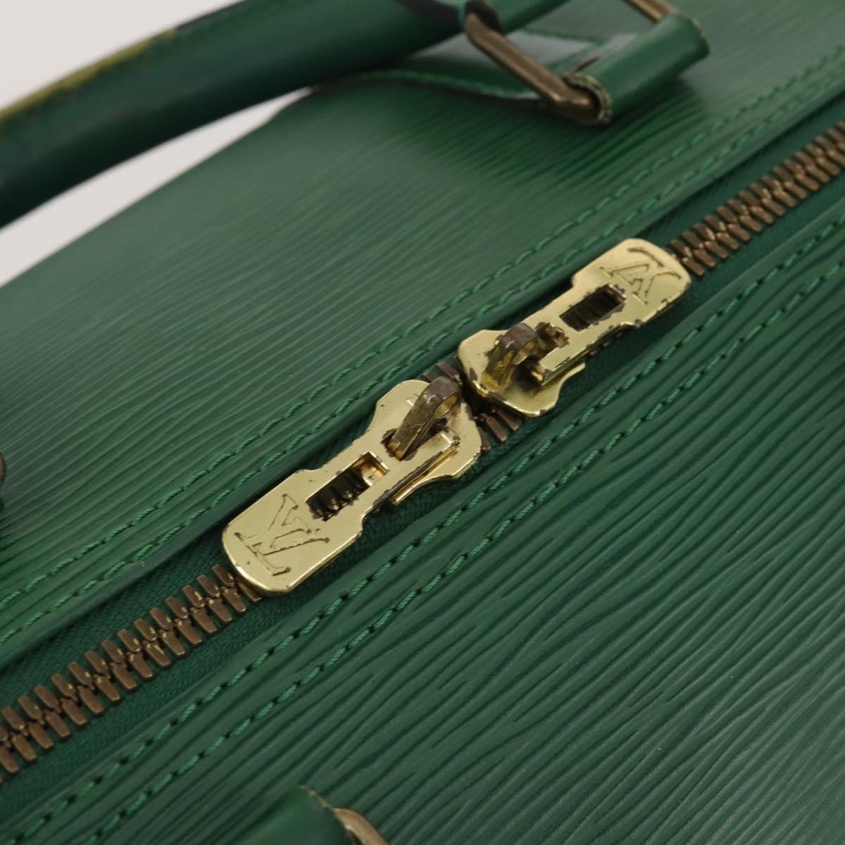 LOUIS VUITTON Epi Keepall 50 Boston Bag Green M42964 LV Auth 201319