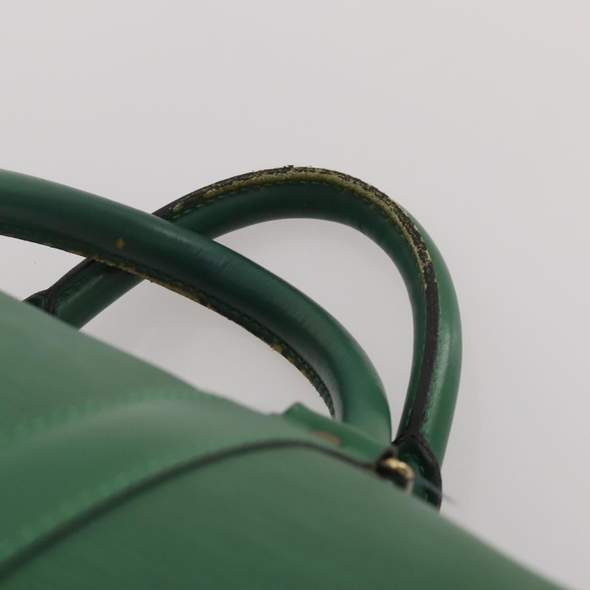 LOUIS VUITTON Epi Keepall 50 Boston Bag Green M42964 LV Auth 201319