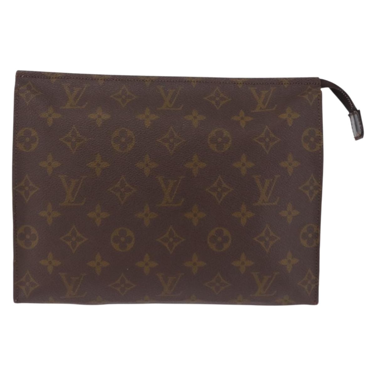 LOUIS VUITTON Monogram Poche Toilette 26 Pouch M47542 LV Auth 201336