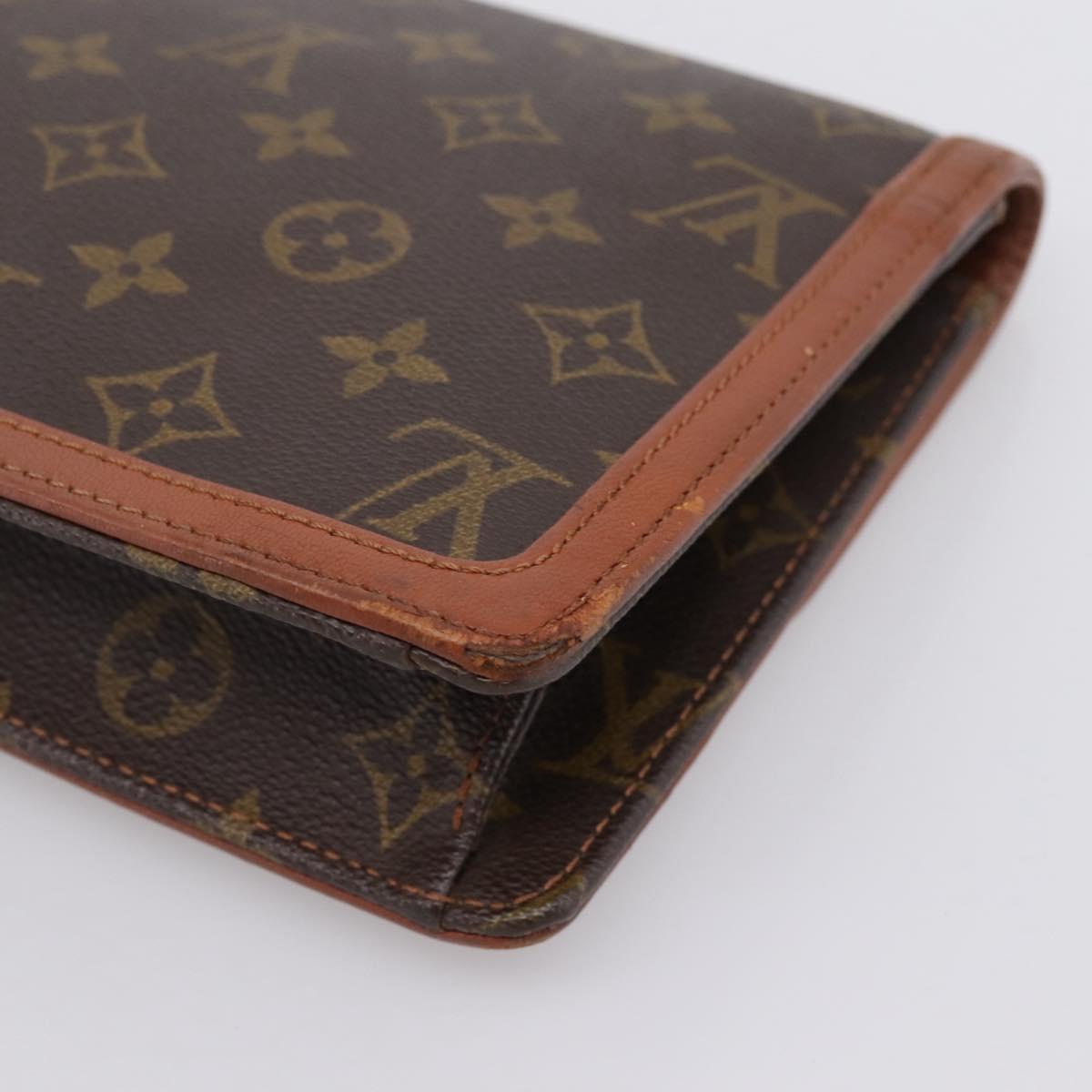 LOUIS VUITTON Monogram Pochette Dam GM Clutch Bag M51810 LV Auth 201337A