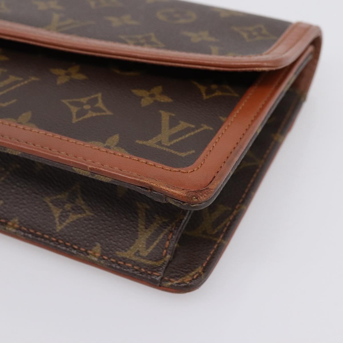 LOUIS VUITTON Monogram Pochette Dam GM Clutch Bag M51810 LV Auth 201337A