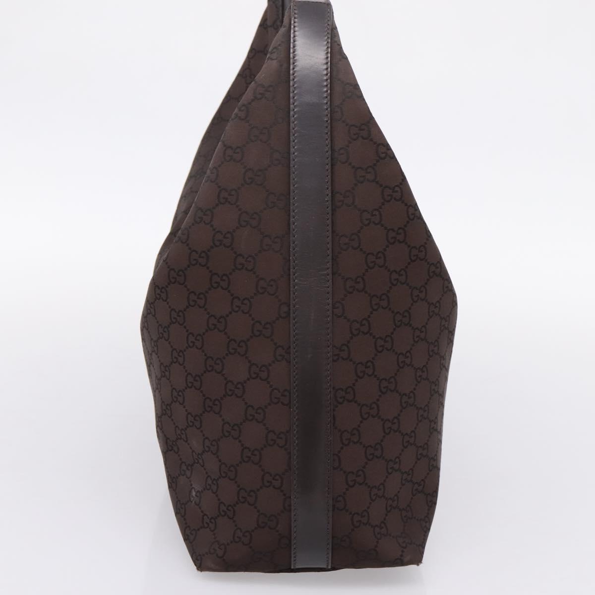 GUCCI GG Canvas Shoulder Bag Outlet Brown Gold 257279 Auth 201342A