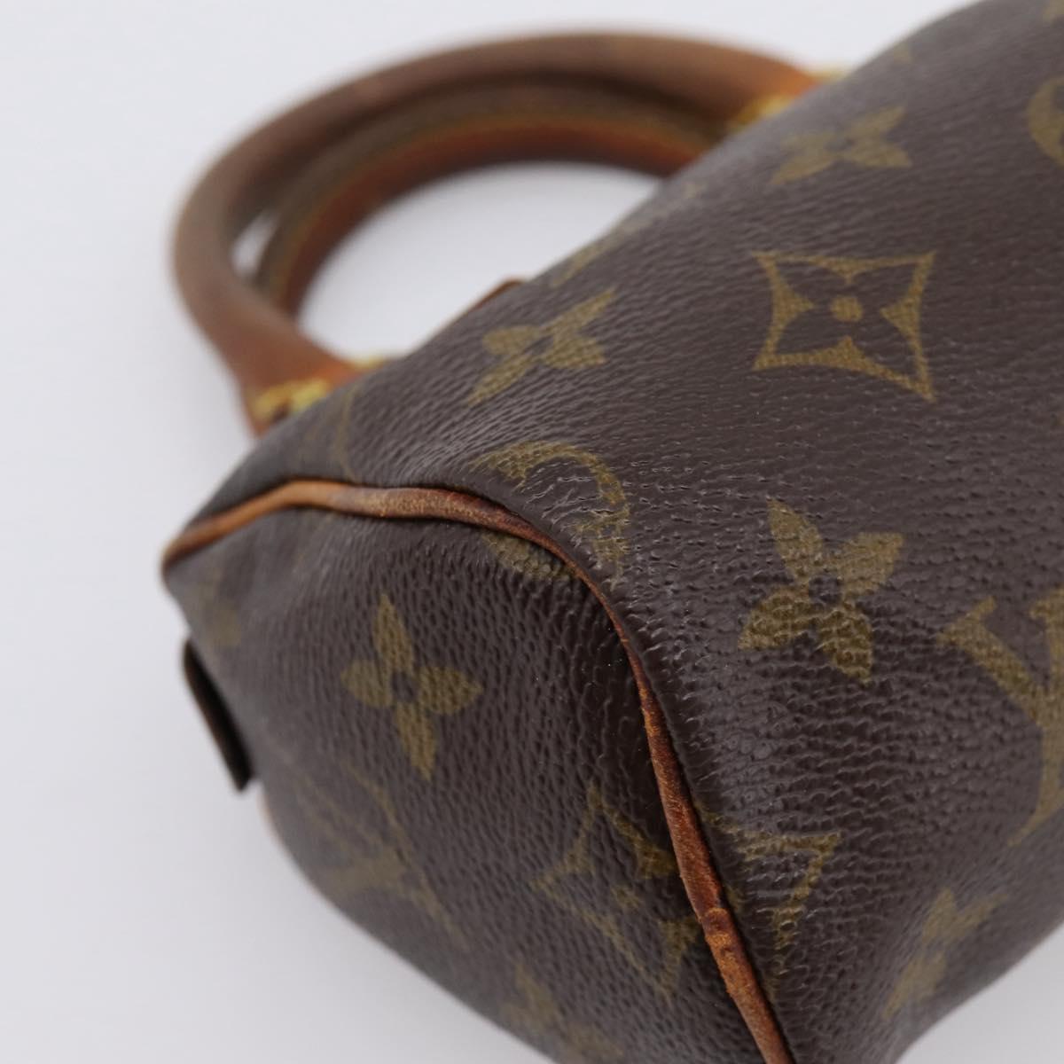 LOUIS VUITTON Monogram Mini Speedy Hand Bag M41534 LV Auth 201349