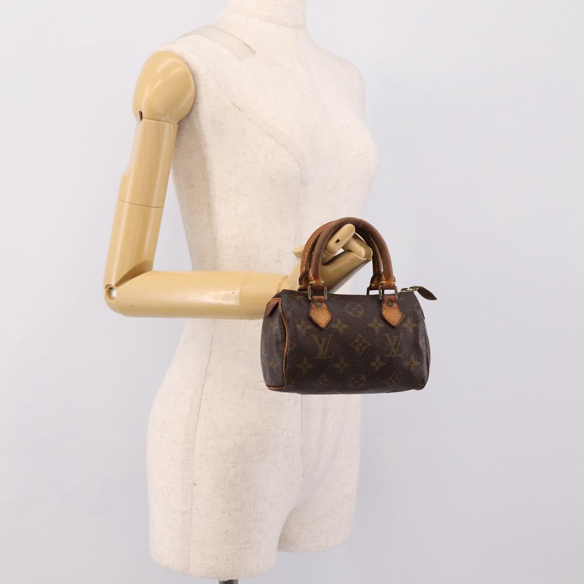 LOUIS VUITTON Monogram Mini Speedy Hand Bag M41534 LV Auth 201349