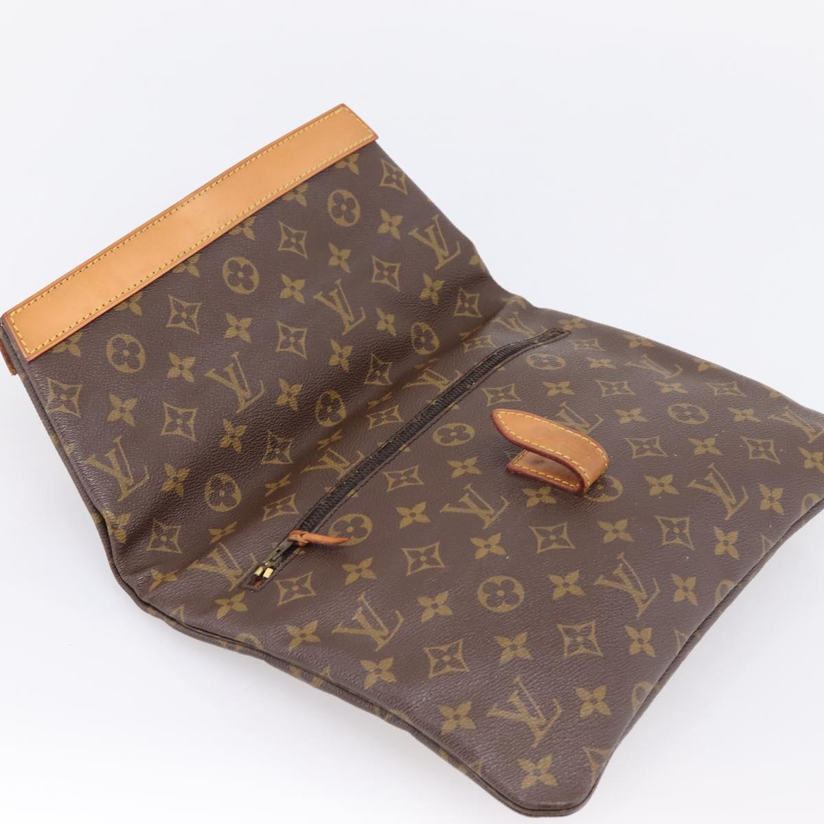 LOUIS VUITTON Monogram Pochette Priant Clutch Bag M51805 LV Auth 201350
