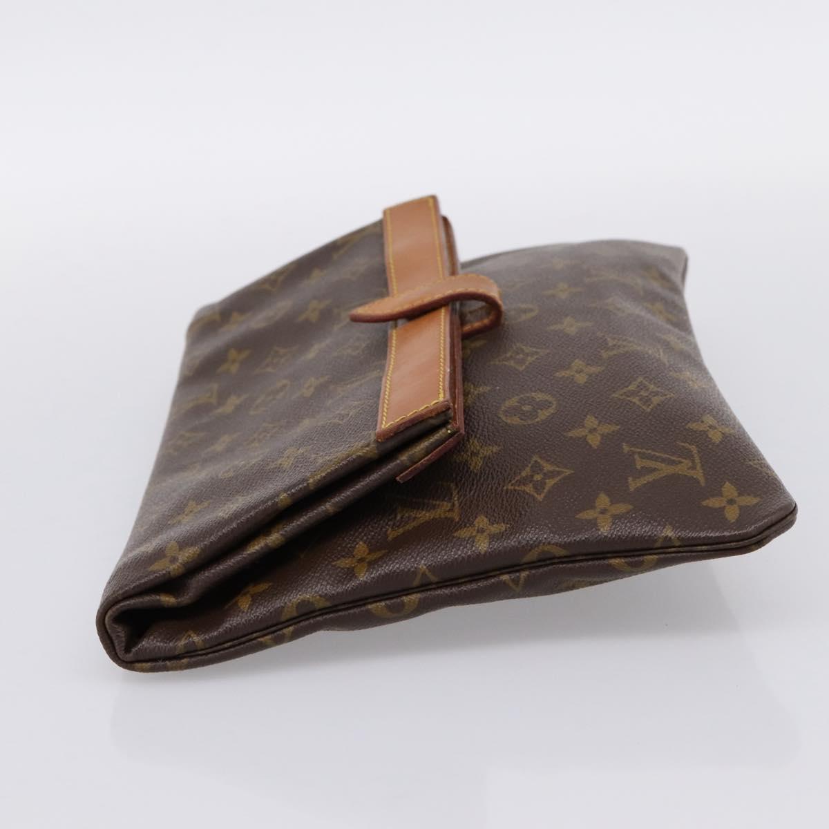 LOUIS VUITTON Monogram Pochette Priant Clutch Bag M51805 LV Auth 201350
