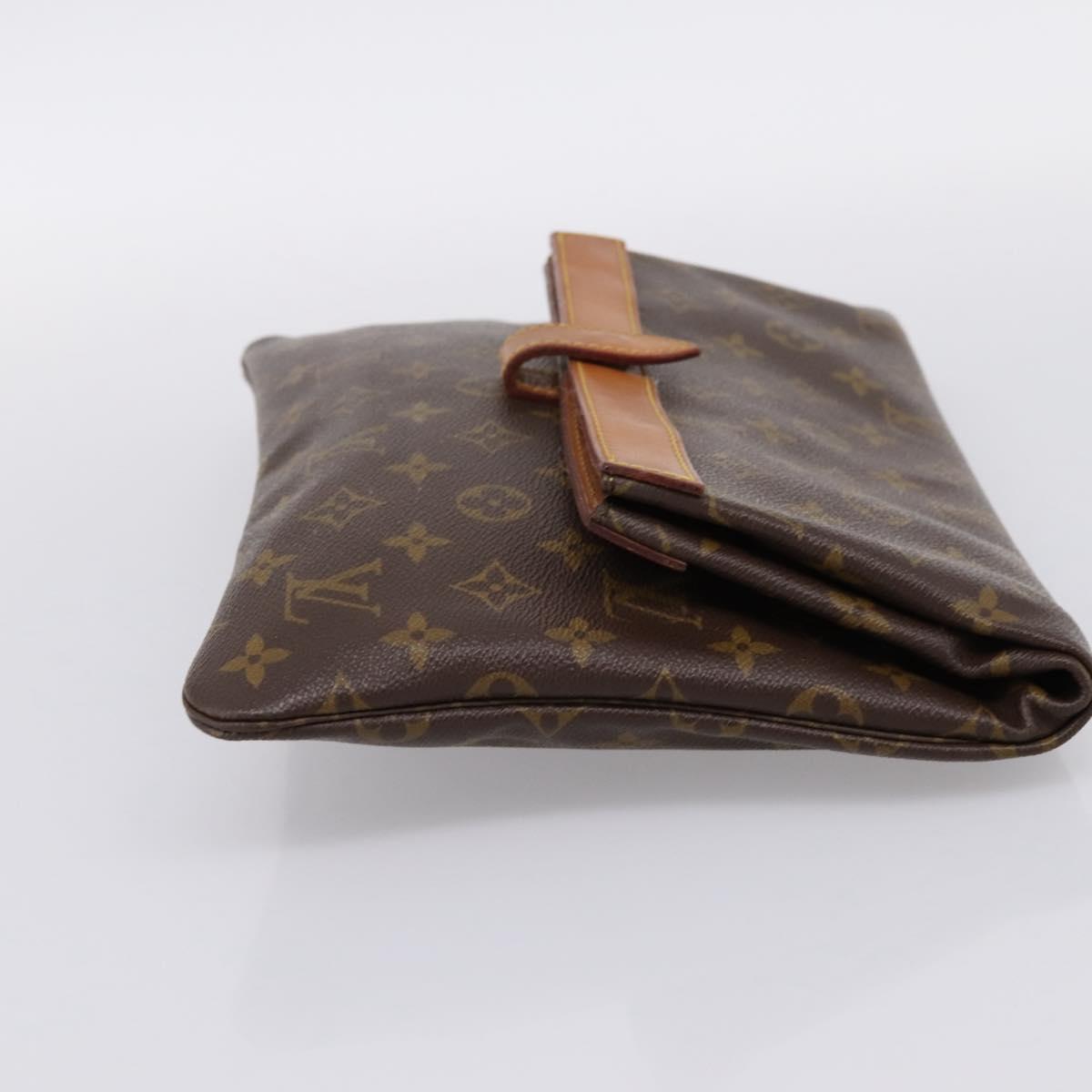 LOUIS VUITTON Monogram Pochette Priant Clutch Bag M51805 LV Auth 201350