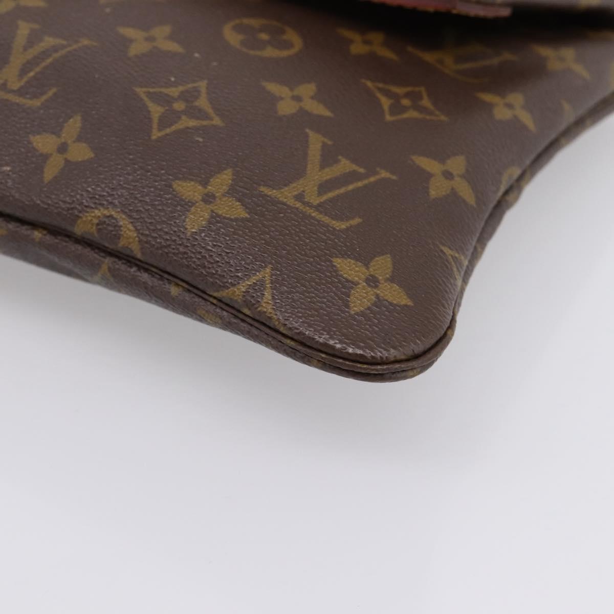 LOUIS VUITTON Monogram Pochette Priant Clutch Bag M51805 LV Auth 201350