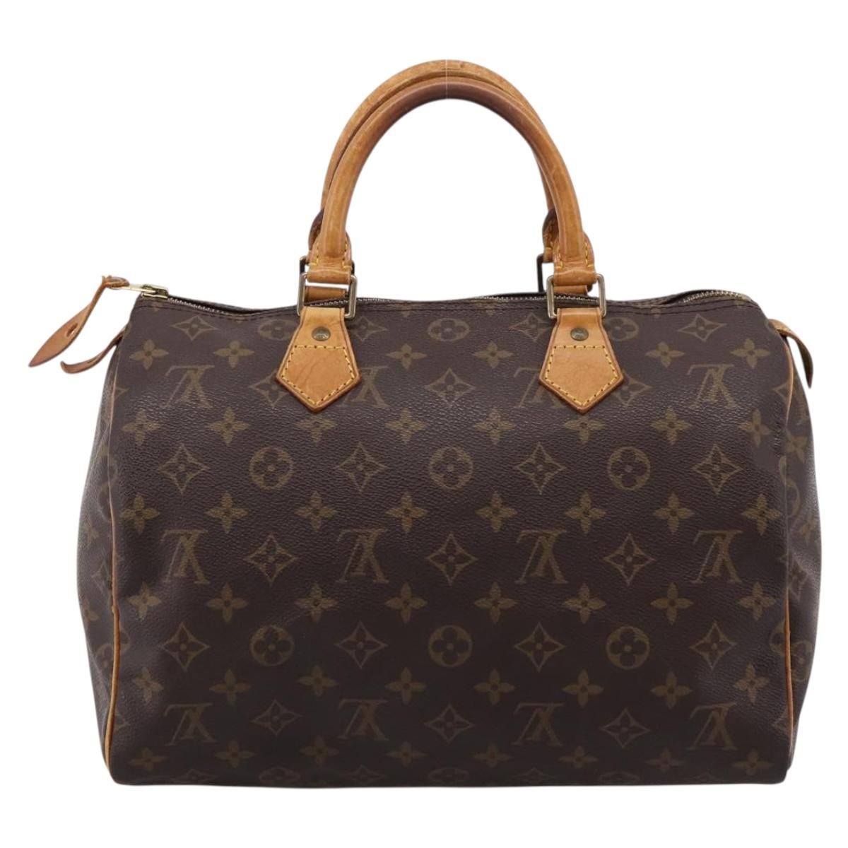 LOUIS VUITTON Monogram Speedy 30 Hand Bag M41526 LV Auth 201356