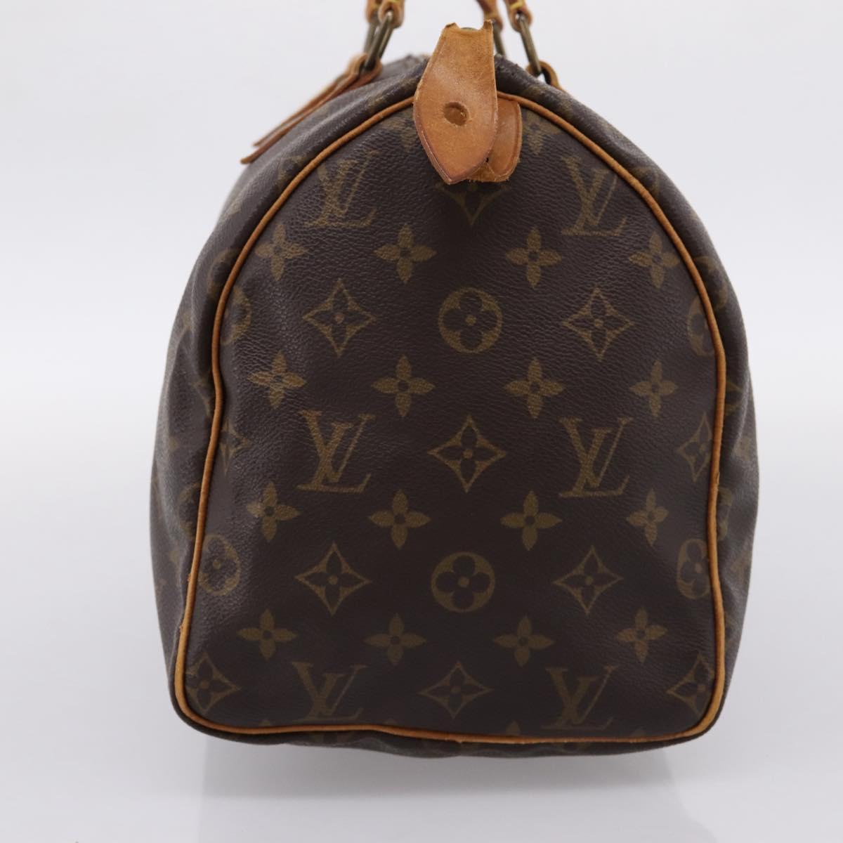 LOUIS VUITTON Monogram Speedy 30 Hand Bag M41526 LV Auth 201356