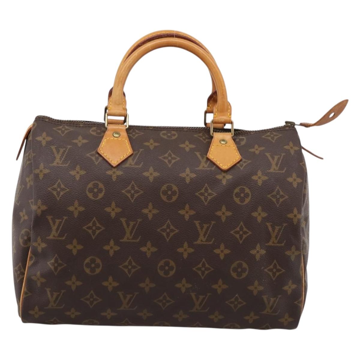 LOUIS VUITTON Monogram Speedy 30 Hand Bag M41526 LV Auth 201358