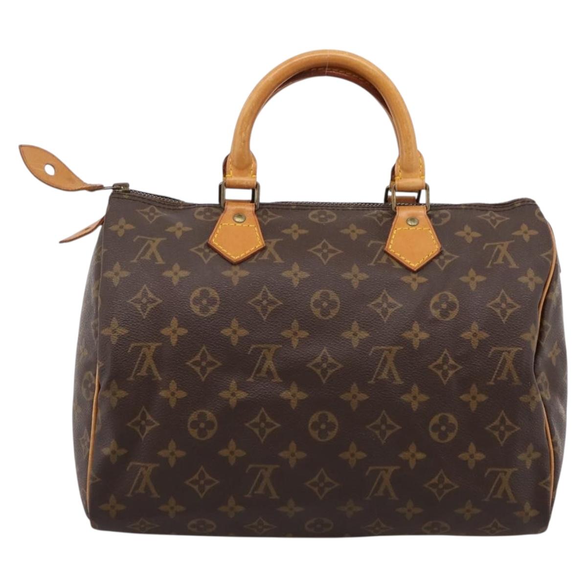 LOUIS VUITTON Monogram Speedy 30 Hand Bag M41526 LV Auth 201358