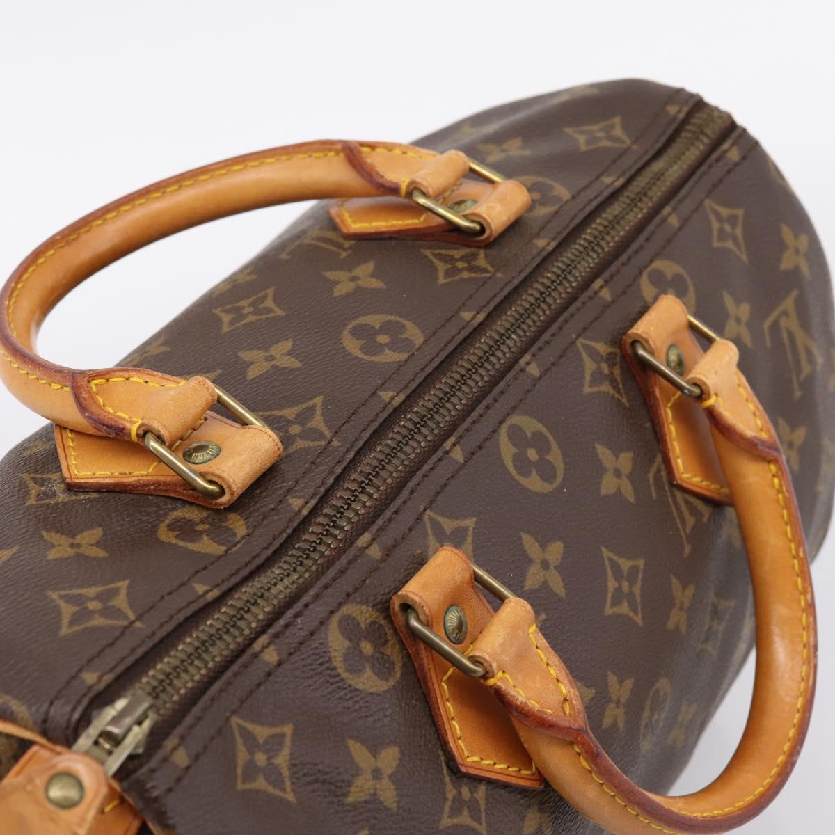 LOUIS VUITTON Monogram Speedy 30 Hand Bag M41526 LV Auth 201358