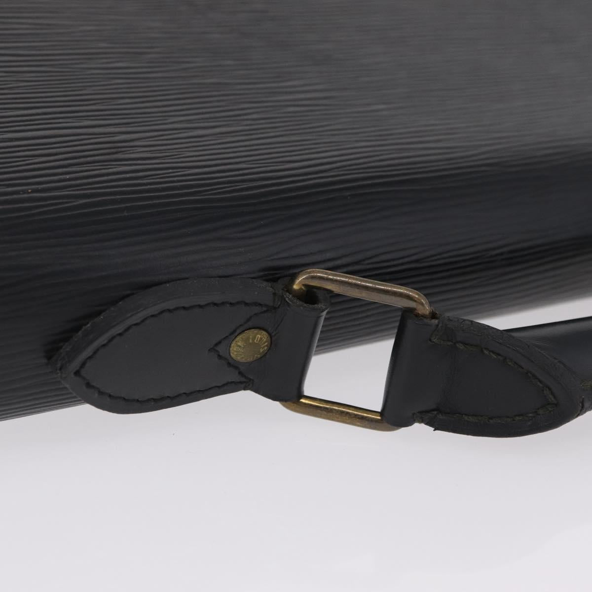 LOUIS VUITTON Epi Serviette Conseiller Business Bag Black M54422 LV Auth 201359