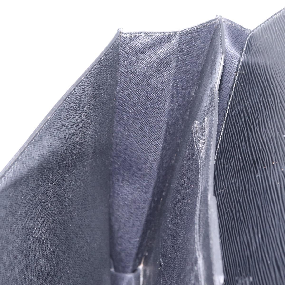 LOUIS VUITTON Epi Serviette Conseiller Business Bag Black M54422 LV Auth 201359