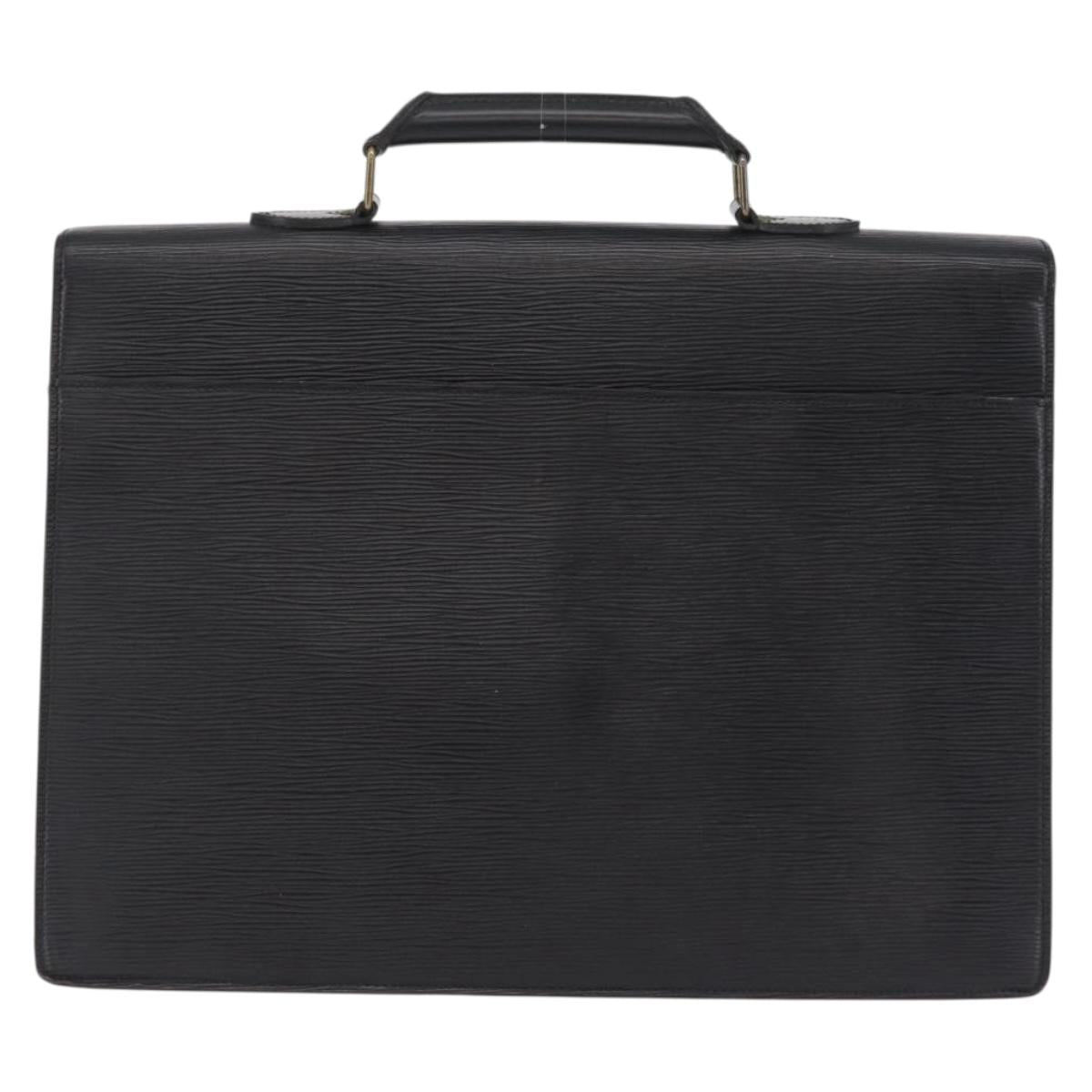 LOUIS VUITTON Epi Serviette Conseiller Business Bag Black M54422 LV Auth 201359
